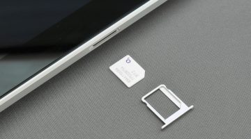 Phone with SIM card