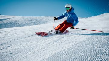 Skier in the mountains