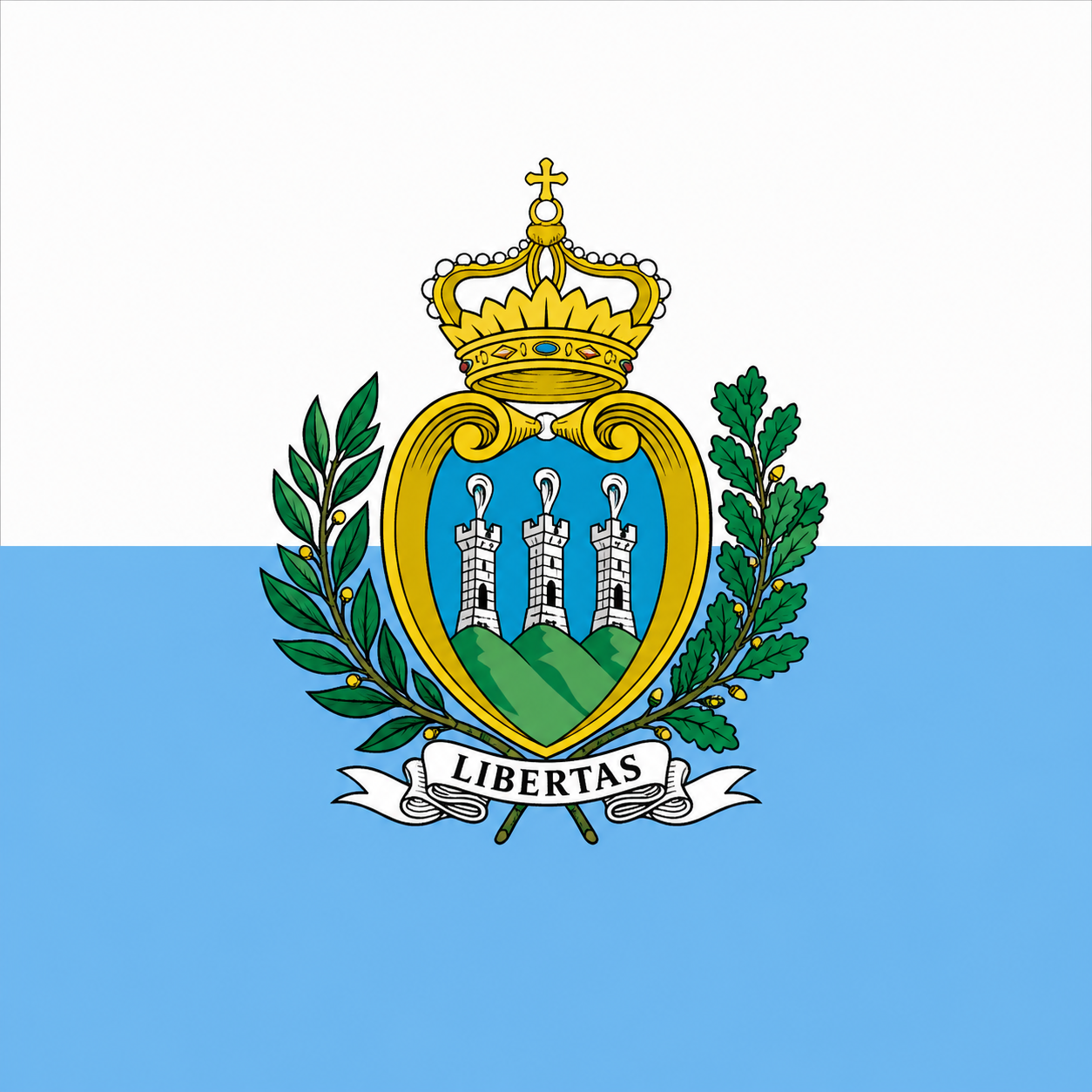 san marino flag